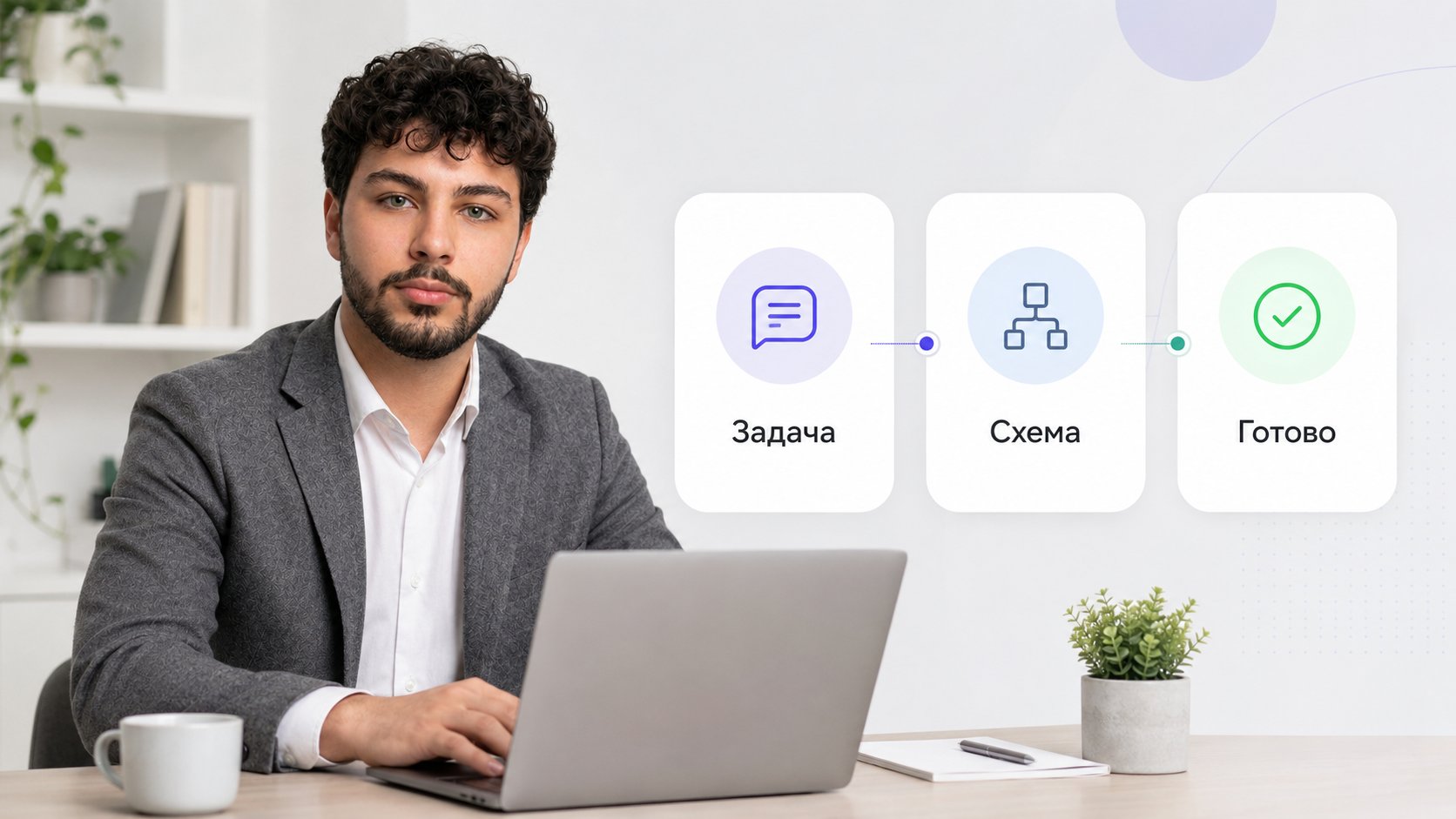 Святогор за работой: задача, схема, готово